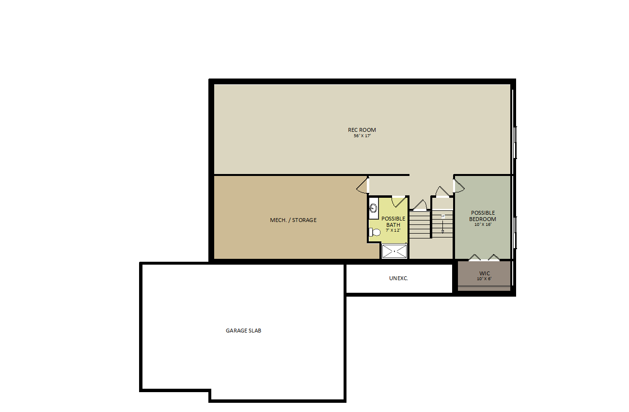 ClaytonLower Level Floor Plan